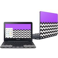 Mightyskins Skin Compatible with Samsung Chromebook 3 11.6" - Purple Chevron | Protective, Durable, and Unique Vinyl Decal Wrap Cover | Easy to Apply, Remove, and Change Styles | Made in The USA