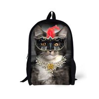 CHAQLIN Kawaii Kitty Cat Face Printing Women Backpacks Girls School Bags