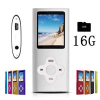 G.G.Martinsen White on Silver Versatile MP3/MP4 Player with a Micro SD Card, Support Photo Viewer, Mini USB Port 1.8 LCD, Digital MP3 Player, MP4 Player, Video/Media/Music Player