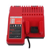 Zerone Lithium Battery Charger, 18V Fast Battery Charger for Milwaukee for M12 and M18 Replacement (US Plug)