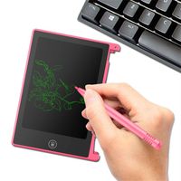 Fine LCD Writing Tablet, 4.5 inch Writing Board Doodle Board, Electronic Doodle Pads Drawing Board Gift for Kids and Adults at Home,School and Office (Red)