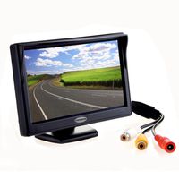 5" Inch Digital TFT LCD Color Car Rear View Monitor Screen for Parking Backup Camera,Support All The car with 12V/24V Power,High Definition 800(RGB) X480 Pixel