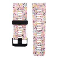 honecumi Bands Replacement for Gar min Vivoactive HR Wristband Silicone Watch Band Strap Bracelet for Men & Women Colorful Pattern Watch Wrist Band Adjustable Metal Clasp Loop One Size