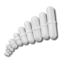 Noorlee 10pcs PTFE Magnetic Stirrer Mixer Stir Bar Spinbar White Color