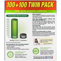 Purely Inspired Garcinia Cambogia Extract Weight Loss Supplement with Green Coffee, 1600mg Caplets, 100 Count, Pack of 2
