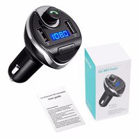 Jahyshow Bluetooth FM Transmitter, Wireless In-Car FM Transmitter Stereo Radio Adapter Car Kit with 2 USB Car Chargers, Hands Free Calling for iPhone Samsung Android, etc