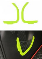 Dwindish Green ABS Decorative Trunk Sundry Storage Net String Bag Frame Cover Trim for Jeep Renegade 2015 up