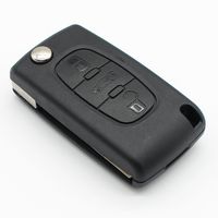 3 Buttons Flip Folding Remote Key Shell Key Fob Cover for Peugeot 407 407 307 308 607 CITROEN C2 C3 C4 C5 C6 C8 XSARA PICASSO