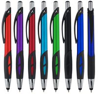 Stylus Pens - 2 in 1 Touch Screen & Writing Pen, Sensitive Stylus Tip - For Your iPad, iPhone, Nook, Samsung Galaxy & More - Assorted Colors, 8 pack