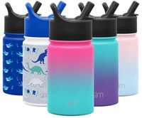Simple Modern 10oz Summit Kids Water Bottle Thermos with Straw Lid - Dishwasher Safe Vacuum Insulated Double Wall Tumbler Travel Cup 18/8 Stainless Steel - Ombre: Sorbet