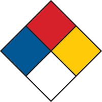 Brady 53061 Paper Label B235 NFPA Label  ,  2" Height x 2" Width  (500 Labels per Roll, 1 Roll per Package)