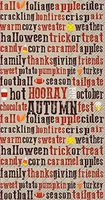 Ideal Home Range Bulk Count 3-Ply Guest Towel Dinner Buffet Paper Fall Napkins, Hooray for Autumn (48 Count: 3 Packages of 16 Count)