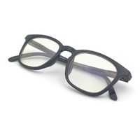 J+S Vision Blue Light Shield Computer Reading/Gaming Glasses - 0.0 Magnification - Anti Blue Light 100% UV Protection - Low Color Distortion Lens, Square Black Frame