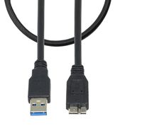 Storite OEM SuperSpeed USB 3.0 Cable A to Micro B - 1 Feet - 35cm - 0.35M Length - for WD/Seagate/Clickfree/Toshiba/Samsung External Hard Drives