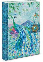 Punch Studio, Pagoda Peacock, Brooch Journal, 104 full-colored lined sheets