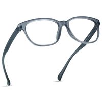 LifeArt Plastic Blue Light Blocking Glasses,Oval Computer Reading Glasses,Transparent Lens,Reduce Headaches&Eyestrain,Stylish for Women/Men (No Magnification)