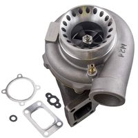 maXpeedingrods GT35 GT3582 GT3582R Turbo Charger Anti-Surge Compressor AR.70/63 600HP, Universal Turbocharger T3 Flange External Wastegate for 2.5L-6.0L Engines Water + Oil Cooled