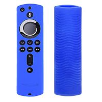 Haluoo Compatible for Amazon Fire TV Stick 4K Remote Control Case, Soft Silicone Protective Case Shockproof Skin Shell for Fire TV 4K/Fire TV (3rd Gen)/2nd Gen Alexa Voice Remote/Fire TV Cub (Blue)