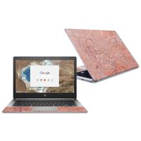 MightySkins Skin Compatible With HP Chromebook 13 G1 13.3" (2018) - Pink Marble | Protective, Durable, and Unique Vinyl Decal wrap cover | Easy To Apply, Remove, and Change Styles | Made in the USA