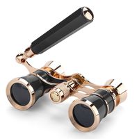 Opera Glasses Binoculars 3X25 Theater Glasses Mini Binocular Compact Lightweight with Handle for Adults Kids Women in Musical Concert
