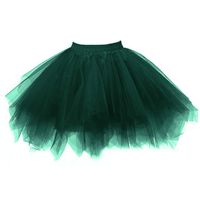 Sunhusing Women's Multicolor Candy-Colored Multi-Layer Mesh Tulle Stitching Tutu Skirt Gauze Dancing Skirt(D,One Size)
