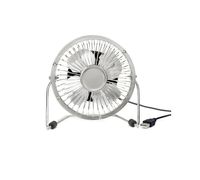 Kikkerland Silver USB Desk Fan