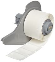 Brady M71-18-498 Repositionable Vinyl Cloth BMP71 Labels , White (250 Labels per Roll, 1 Roll per Package)