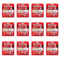 Tylenol Extra Strength Caplets with 500 mg Acetaminophen, Pain Reliever & Fever Reducer, 10 ct (Pack of 12)