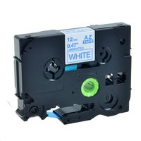 GREENCYCLE Adhesive Blue on White Label Tape Compatible for Brother TZE-233 TZe233 TZ233,1/2 Inch,PT-D210 Labeling Maker (1PK TZ233)