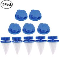 VEZAD Household Reusable Washing Machine Floating Lint Mesh Bag Hair Filter Net Pouch, 4 Pieces