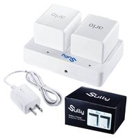 Battery Charger for Arlo Netgear Batteries (2 Ports White) - Charging Station for Arlo Security Light & Arlo Pro Smart Home Cameras & Arlo Pro 2 & Arlo Go Batteries VMA4410 ALS1101 ALS1101 by Sully