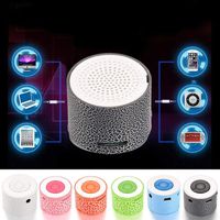 Zippem Mini Portable LED Speakers Wireless Hands Free Speaker with TF Card Portable Bluetooth Speakers