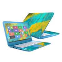 Mightyskins Skin Compatible with Hp Stream 14" (2016) - Acrylic Blue | Protective, Durable, and Unique Vinyl Decal Wrap Cover | Easy to Apply, Remove, and Change Styles | Made in The USA