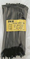 Enkay 7100 Black Cable Tie Assortment, 100-Piece
