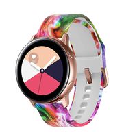 GinCoband Colorful Galaxy Watch Bands for Samsung Galaxy Watch 42mm,Galaxy Watch Active 40mm,Galaxy Watch Active2 40mm 44mm,Gear Sport,Rose Gold Watch Buckle for Women (Colorful Firmament, Large)