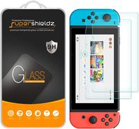 (2 Pack) Supershieldz for Nintendo Switch Tempered Glass Screen Protector, 0.33mm, Anti Scratch, Bubble Free