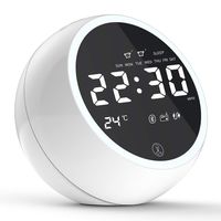 Alarm Clock for Heavy Sleepers,Bluetooth Speakers Alarm Clock Radio with Two USB Charger|Alarm Clock for Bedrooms with FM,Digital Alarm Clock with Dual Clock,Sleep Timer, Dimmer(Upgraded Version)