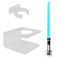 YYST Clear Light Saber Wall Mount Wall Rack Wall Holder - Hardware Included.