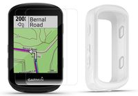 Garmin Edge 530 (2019 Version) Cycle GPS Bundle with Silicone Case & HD Tempered Glass Screen Protectors (x2) | Navigation, Bike Mounts, TrainingPeaks, VO2, Incident Detection | Bike Computer (White)