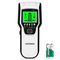 Homder Stud Finder Sensor Wall Scanner,5 in 1 Multifunctional Electronic Wall Center Sensor Detector with Digital LCD Display & Sound Warning for Wood,Live AC Wires,Metal,Studs Detection
