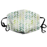 Anti Pollution Dust Mask Watercolor Leaves Pattern Reusable Breathable Washable Face Mouth Mask With Adjustable Straps For For Flu Pollen Allergies Smoke