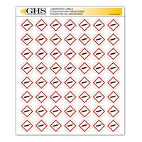 GHS/HazCom 2012: Hazard Class Pictogram Label, Gas Cylinder, 1" each (Pack of 1120)