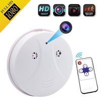 Smoke Hidden Cameras, Amzchen Upgrate Smoke Detector Camera 1080P Video Camera for Home Office Security Monitoring Nanny Cam Motion Detection Hidden Cameras