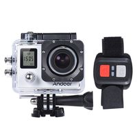 Andoer 4K 30fps/1080P 60fps Full HD 16MP Action Camera Waterproof 30m WiFi 2.0" LCD Sports DV Cam Camcorder 170 Degree 4X Zoom Dual Screen Car DVR w/Remote Control