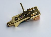 Gold plated Headshell, cartridge, needle for Toshiba SR-370, SR-F355, SR-870, SR-A272, SR-F255, SR-F225, SR-M70, SR-A115, , - MADE IN ENGLAND