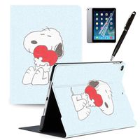 LJX iPad 7th Generation 10.2" 2019 Case Snoopy Cute Cartoon Cover PU Leather Stand Protection Smart Auto Sleep/Wake Shell Compatible for Apple iPad 10.2 inch 2019#P
