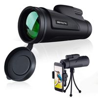 Siensync 12X50 High Powered Monocular Telescope Waterproof Fogproof Monocular for Adult Bird Watching, Outdoor Wildlife Camping and Traveling with Tripod Smartphone Holder