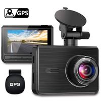 GPS Dash Cam, OIIEE Car Driving Recorder FHD 1080P DVR in Car Camera Sony Sensor Night Vision Super Capacitor 170 Wide Angle 6G Lens with Motion Detection, G-Sensor, WDR, Support 128GB Memory