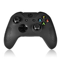 For Xbox One/ Xbox One S Silicone Cover Case, Insten Soft Silicone Protective Skin Case Cover compatible with Microsoft Xbox One/ Xbox One S / Xbox One X Controller, Black