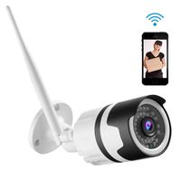 YTVISON Outdoor Wireless Security Camera 1080P HD Home Surveillance CCTV WiFi Bullet IP Camera with Cloud Service IP66 Waterproof Two Way Audio IR Night Vision Motion Detection for Android/iOS/PC